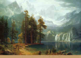 Albert Bierstadt, German-American Landscape Painter: Sierra Nevada in California
