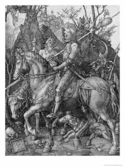 Albrecht Durer, Early Northern Renaissance Artist: The Knight, Death and the Devil, 1513