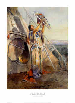 Charles Marion Russell: American Western Painter: Sun Worship in Montana