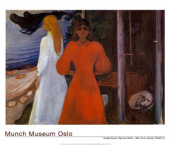 Edvard Munch, Norwegian Painter: Red and White, 1894