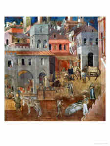 Ambrogio Lorenzetti, Italian Gothic Painter: The Blessings of Good Government
