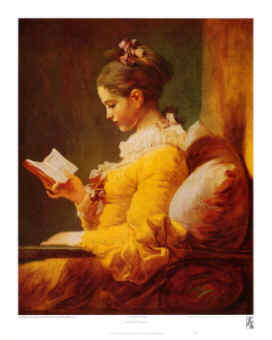 Jean-Honore Fragonard, French Rococo Painter: Young Girl Reading