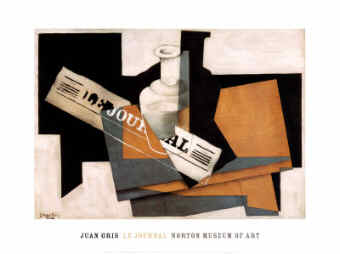 Juan Gris, Spanish Cubist Painter: Le Journal, 1916