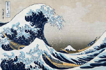 Katsushika Hokusai, Japanese Ukiyo-e Woodblock Artist: The Great Wave at Kanagawa, c.1829