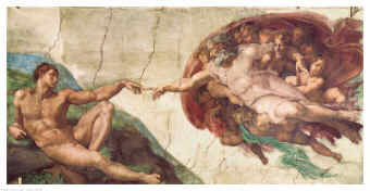 Michelangelo Buonarroti, High Renaissance Painter and Sculptor: Creation of Adam