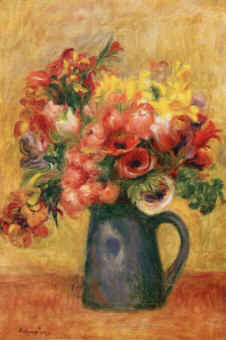 Pierre-Auguste Renoir, French Impressionist Painter: Pitcher of Flowers