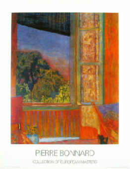 Pierre Bonnard, French Post-Impressionist and Les Nablis Painter: La Fenetre Ouverte, 1921