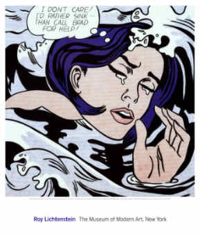 Roy Lichtenstein, American Pop Art Artist: Girl with Hair Ribbon