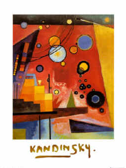 Wassily Kandinsky, Russian Abstract Painter: Heavy Red
