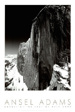 Ansel Adams, American nature photographer: Monolith, The Face of Half Dome, Yosemite National Park, 1927