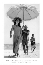 Robert Capa, Jewish-Hungarian photo-journalist: Pablo Picasso and Francoise Gilot, French Riviera, c.1951