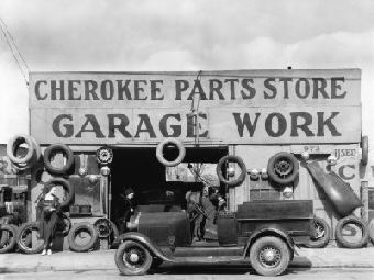 Walker Evans, American documentary photographer: Auto Parts Shop, Atlanta, Georgia, c.1936