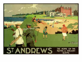 Henry George Gawthorn, British Vintage Poster Designer: St. Andrews