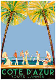 Jean-Gabriel Domergue, French Vintage Poster Designer: Cote d'Azur