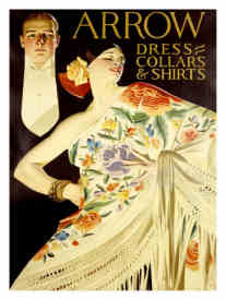 Joseph Christian Leyendecker, German-American Vintage Poster Designer: Arrow Dress Collars and 
Shirts