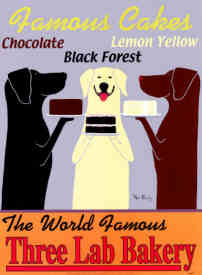 Ken Bailey, American Retro-Vintage Poster Designer: Three Lab Bakery