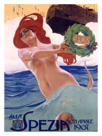 Leopoldo Metlicovitz, Italo-Triestian Vintage Poster Designer: Spezia