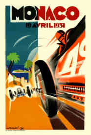Robert Falcucci, French-Corsican Art-Deco Era Vintage Poster Designer: Cote d'Azur