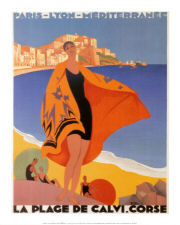 Roger Broders, French Art-Deco Era Vintage Poster Designer: Cote d'Azur