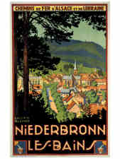 Vintage Alsace-Lorraine Railway Posters