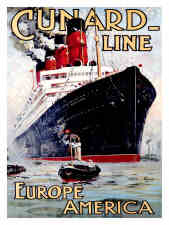 Vintage Cunard Posters