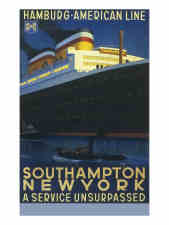 Vintage Hamburg-America Line Posters