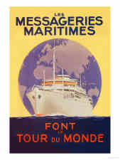 Vintage Messageries Maritimes Posters