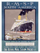 Vintage Royal Mail Line Posters