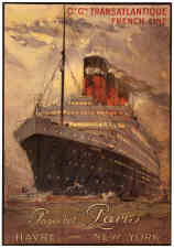 Vintage C.G. Transatlantique Posters