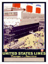 Vintage United States Lines Posters