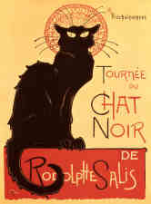 Theophile Steinlen, Swiss Vintage Poster Designer: Tournee du Chat Noir