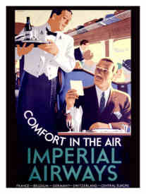 Tom Purvis, British Vintage Poster Designer: Imperial Airways